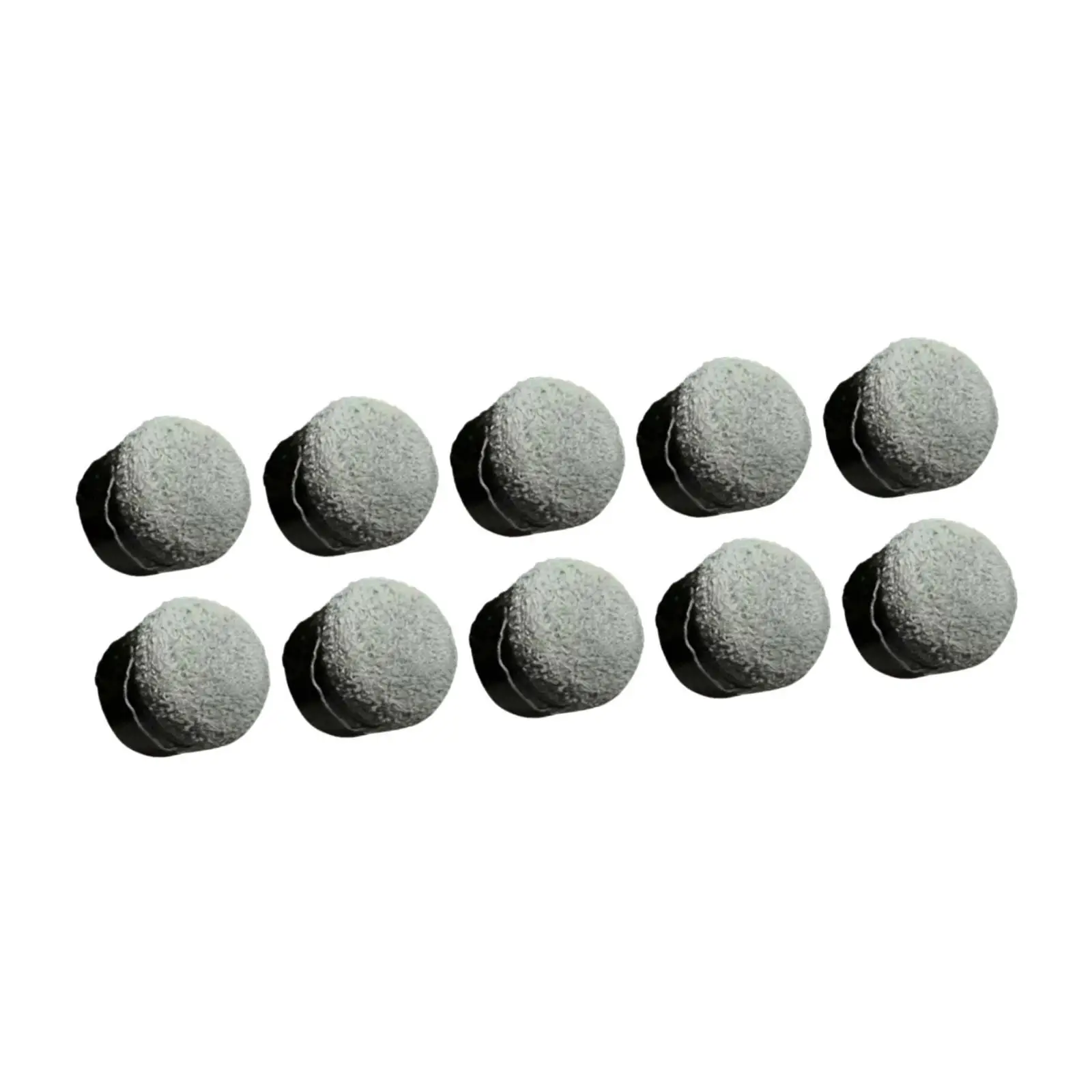 10x Pool Cue Stick Tips Screw on Tips Portable Repair Tools Parts Professional Lightweight Replacement for Snooker