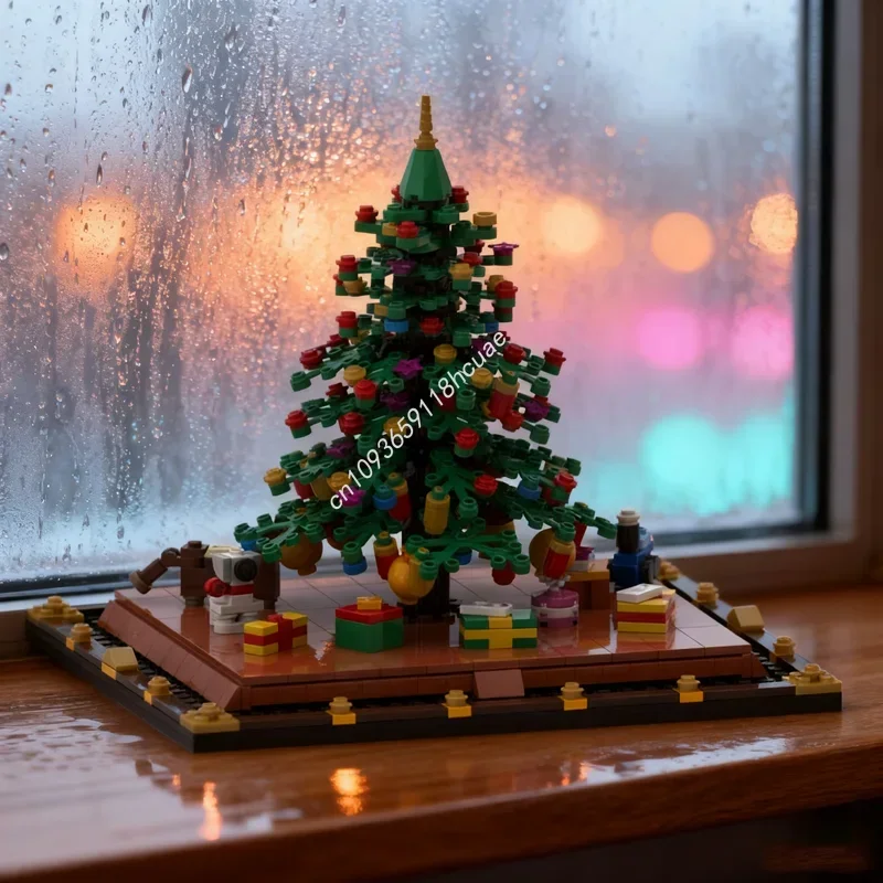 

630pcs MOC Christmas Tree Seasonal Christmased Model Building Blocks Toy Construction Assemble Creative Idea Gift Birthday
