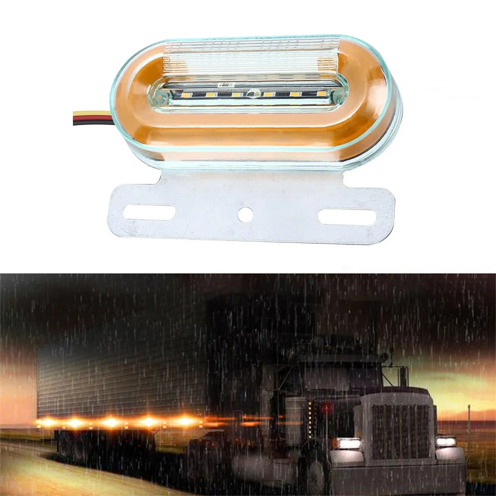 

24 В светодиодный боковой габаритный фонарь для автомобиля, грузовика, 3 режима, внешние фонари автомобиля, сигнальная лампа, задний фонарь для грузовика прицепа