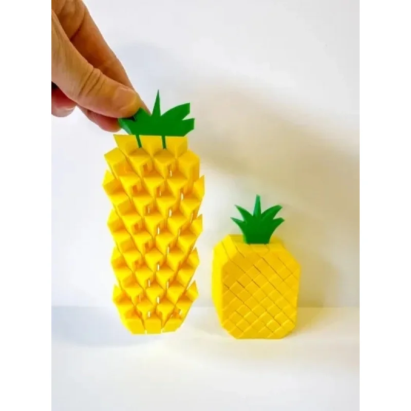 لعبة تخفيف التوتر على شكل أناناس بكسل مطبوعة 3DP
