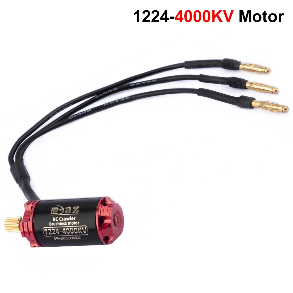 9IMOD RC 1224 Borstelloze Motor Outrunner 4000kv 5000KV Mini Motor 2S met Versnellingsbak Voor RC Crawler Auto Axiale SCX24 WPL FMS FCX24M