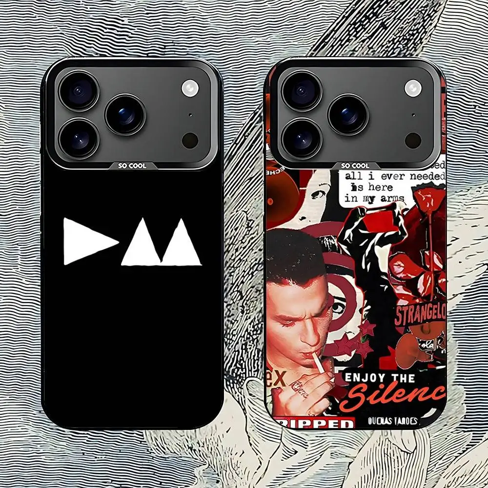 

D-Depeche ROCK Mode Black Phone Case Compatible with iPhone 17 16 15 14 13 12 11, Pro, Max, Plus, E, Air, Mini