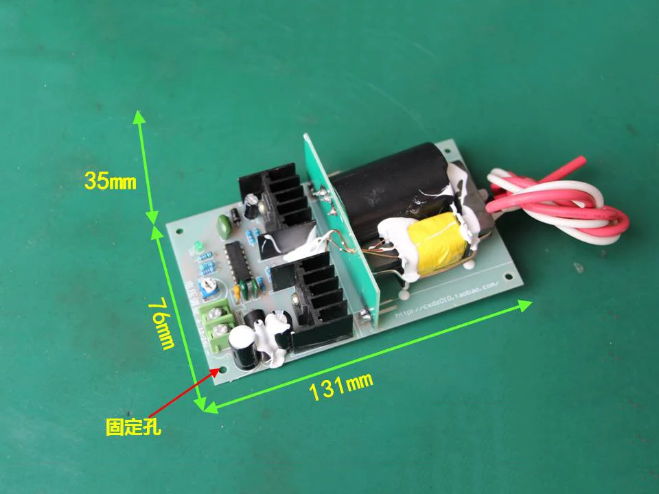 35W High Voltage DC Power Supply  12V -24V TO 2KV-10KV Adjustable Boost Step-up Power Module negative ion