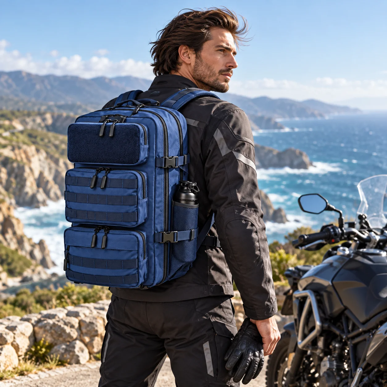 2026  Men Sports Athlete Tactical Backpack Gym Bag with Shoe Compartment Outdoor Camping Hiking Business Travel Rucksack