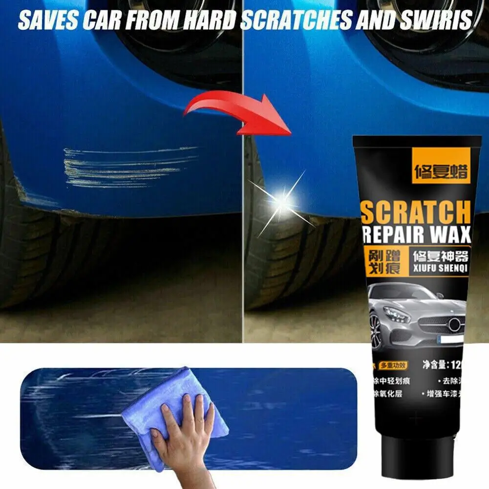 120ml Car Scratch Repair Paste, Auto Body Compound Paste Scratch Agent Repair, Car Repair Remover Scratch Car Grinding Poli P5X7