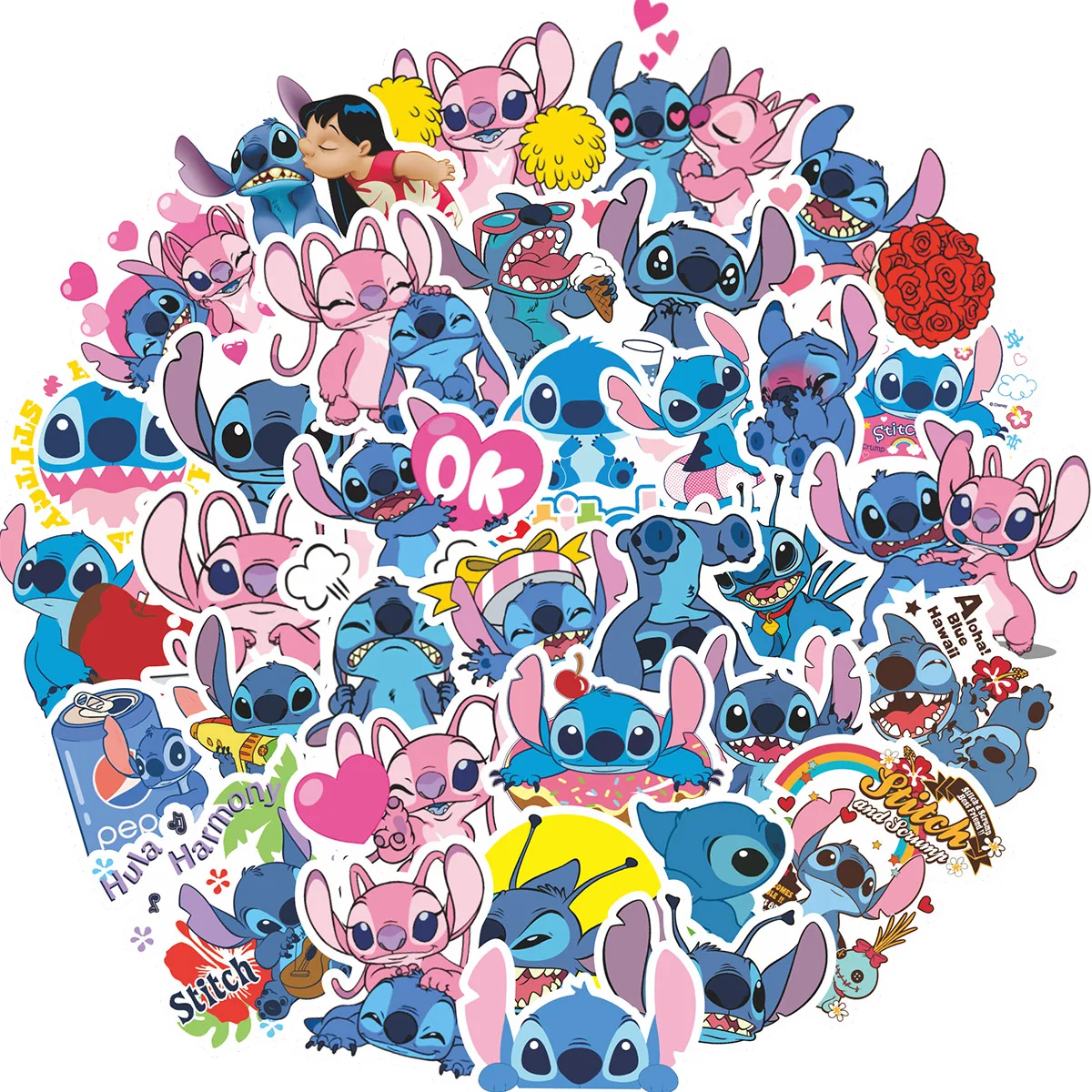 100 pçs ponto dos desenhos animados adesivo diy diário kawaii à prova dwaterproof água graffiti decoração caso de telefone copo skate geladeira adesivo