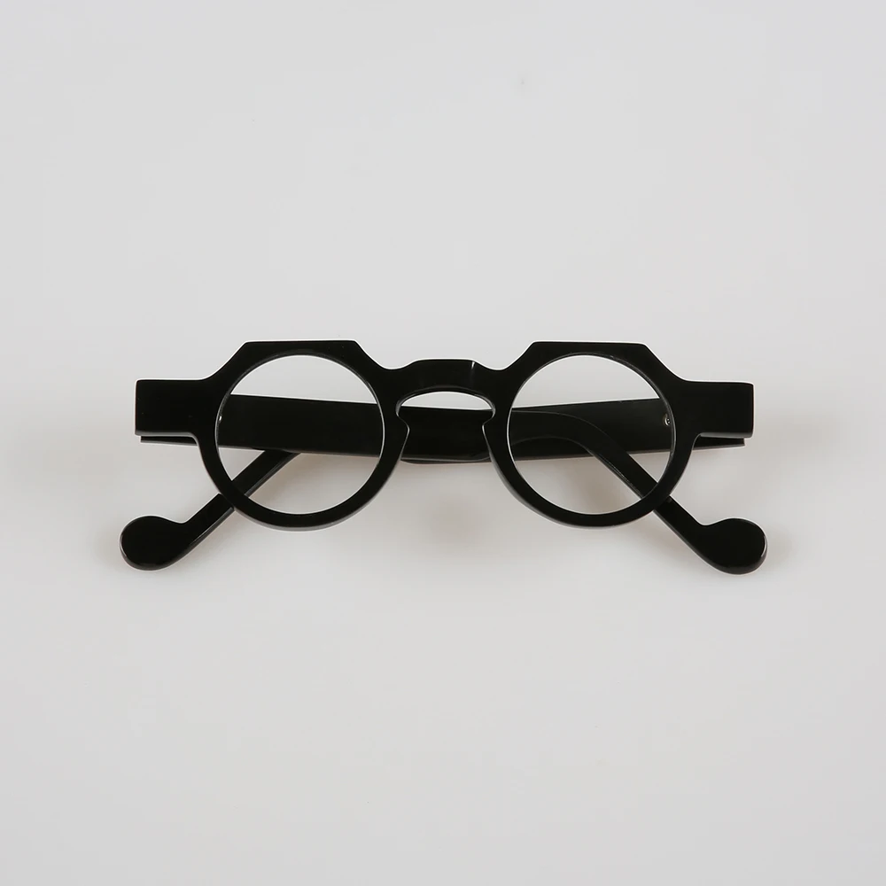 

Оправы для очков, уникальные винтажные мужские оправы для очков ручной работы с рогом буйвола по рецепту, многоугольные ретро оптические линзы, очки