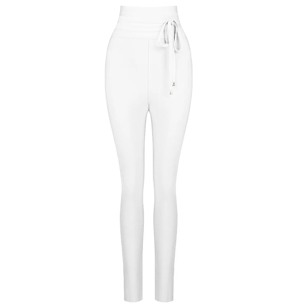 

High Waist Belted Slim Fit Pants Comfortable Casual Versatile Faionable Wrap Pants Four Seasons All Match High Waist Pants