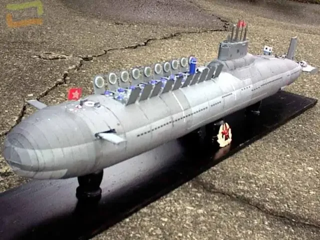 Red October Nuclear Submarine Military Model 3D Paper Model DIY Hand-made Paper Model Model Toy