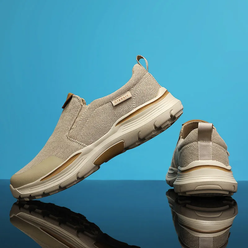 

Canvas Loafers Man Leisure Flats Men's Casual Business Shoes Breathable Daily Loafer Comfortable Driving Footwear Zapatillas