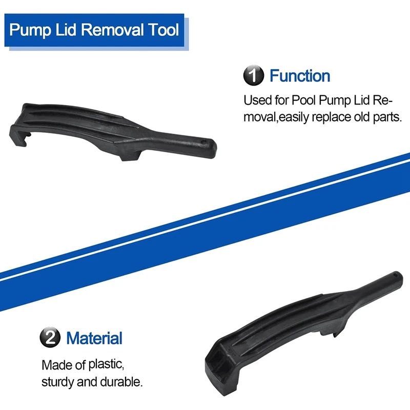 Plástico preto Piscina Bomba Lid Removal Tool, Hayward Super II Series, Spa Ferramenta de substituição da bomba, SP3100T, 1 Pc