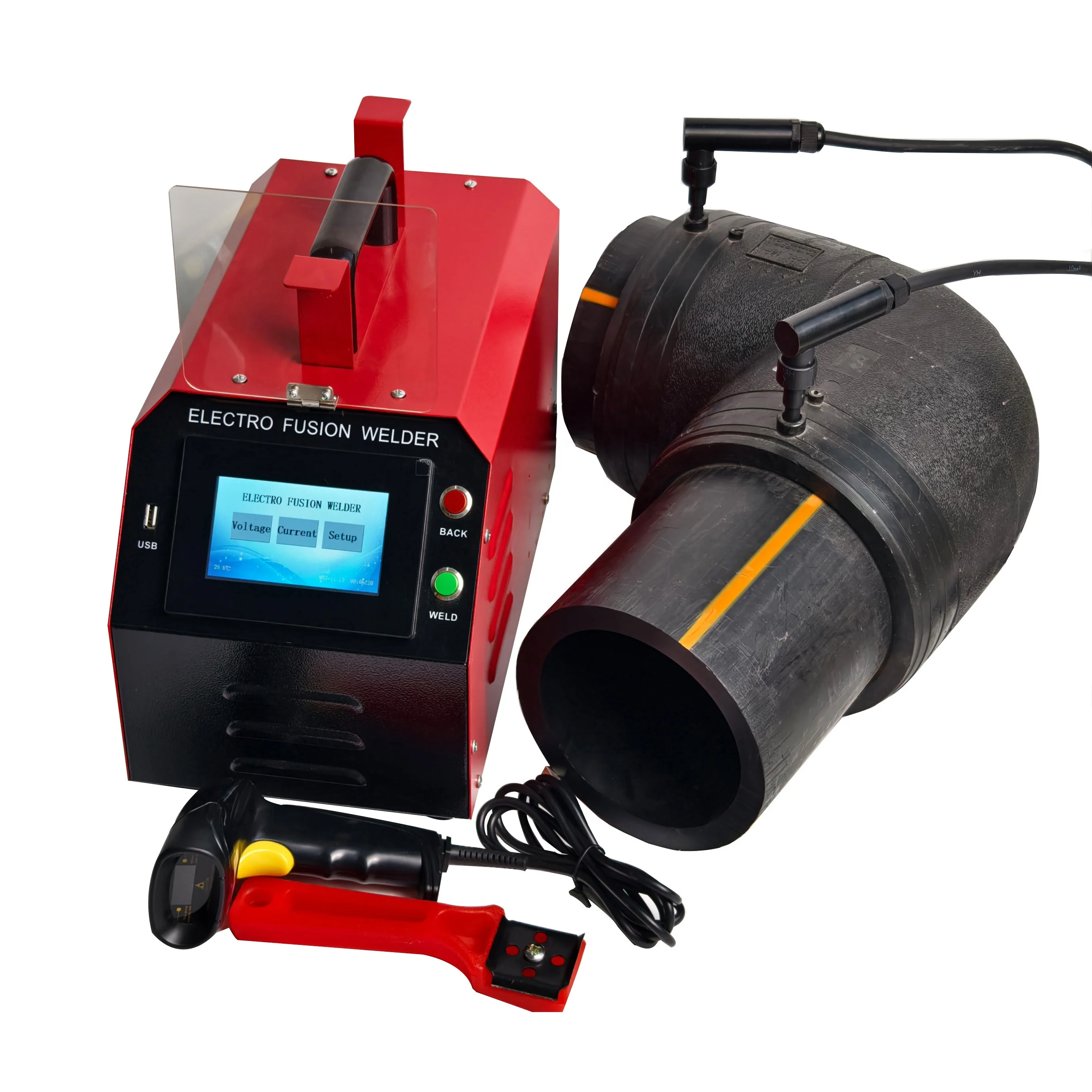 Máquina de Soldadura por Electrofusión para Tuberías de HDPE de 20 mm, 800 mm, 1000 mm, Máquina de Termofusión de 17 kW, Soldadora de Tubos para Accesorios de Tuberías de Gas