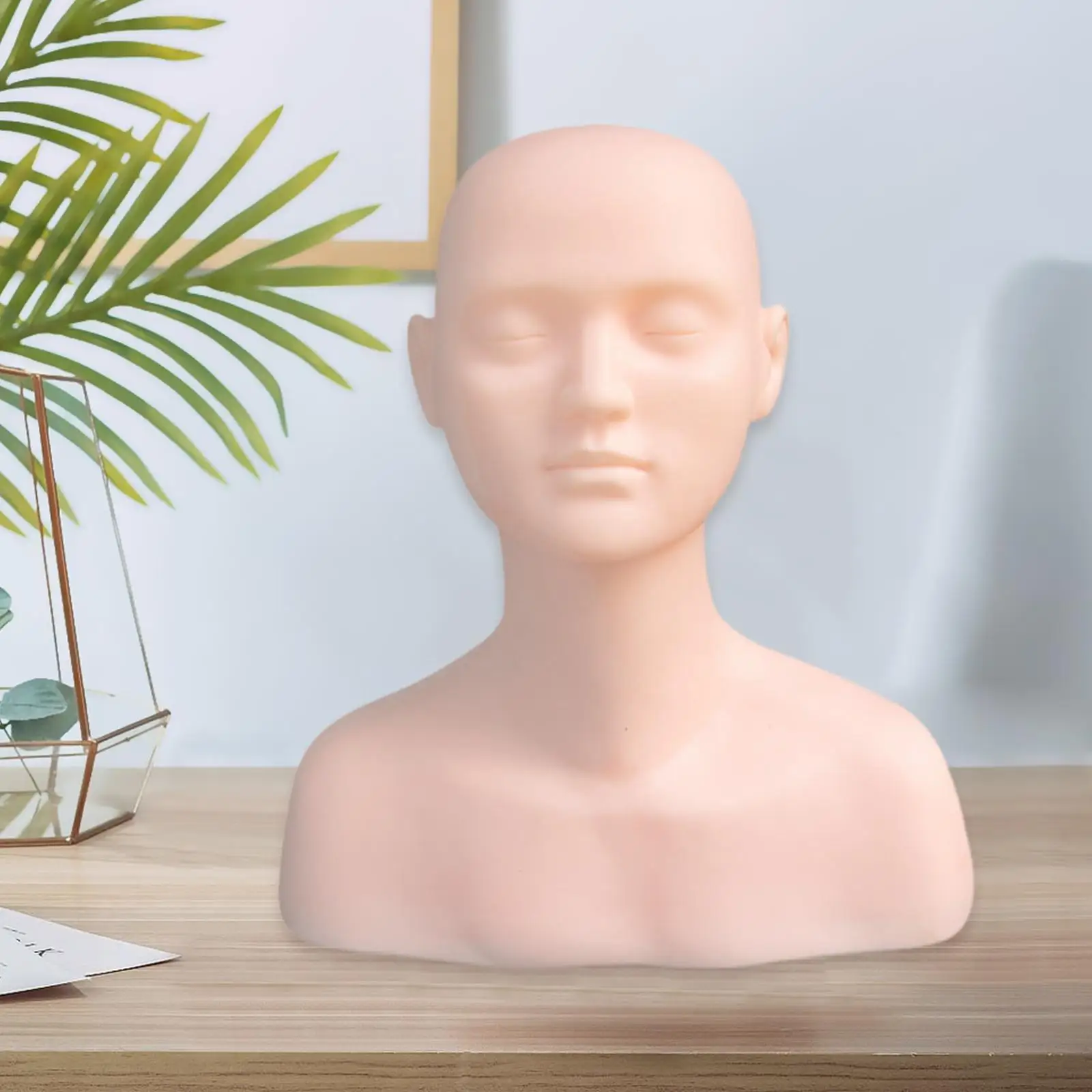 

Training Mannequin Head Flexible Face Head Shoulder Massage for Practice