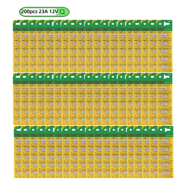 

200pcs 23A 12V Battery A23 Alkaline Batteries 23A E23A A23 23GA A23S for Remote Control Doorbell Toys Car Key Calculator