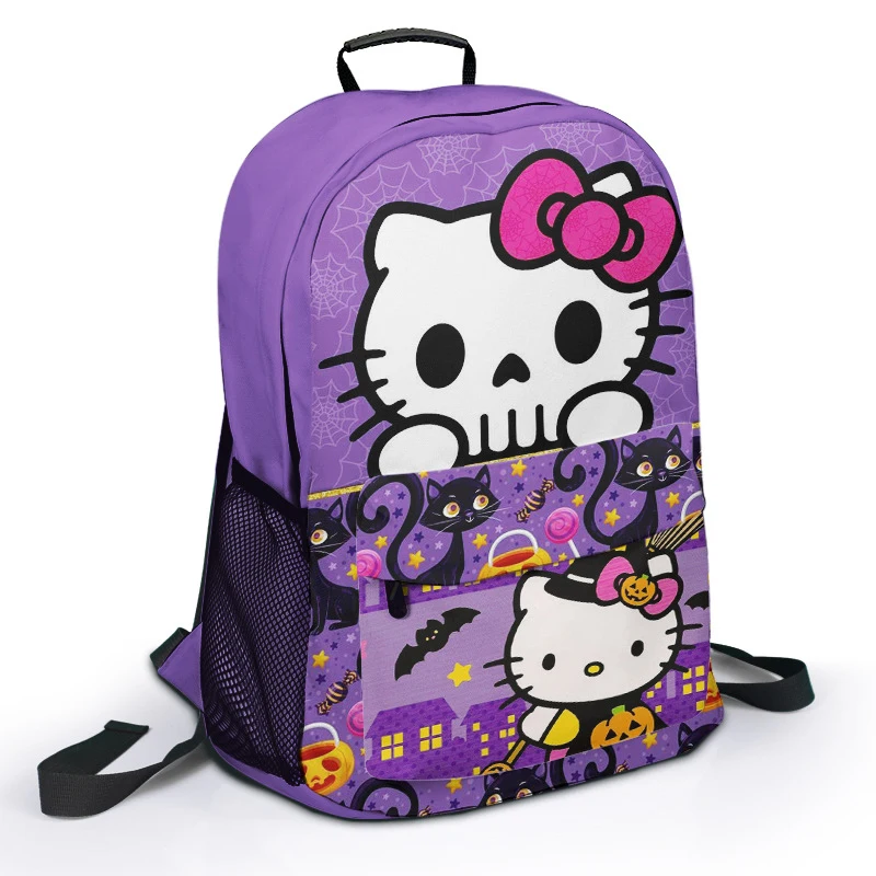 

Halloween Sanrio Hello Kittys Kawaii Backpack Cartoon Animation Peripheral Canvas Backpack Student School Bag backpack women