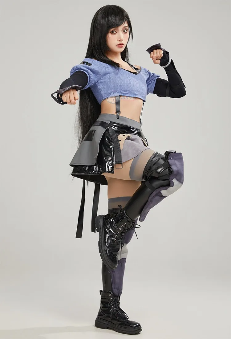 Final Fantasy VII remake Tifa Cosplay Costume gioco FF7 Tifa abiti Sexy donne vestito da festa uniformi di carnevale di Halloween