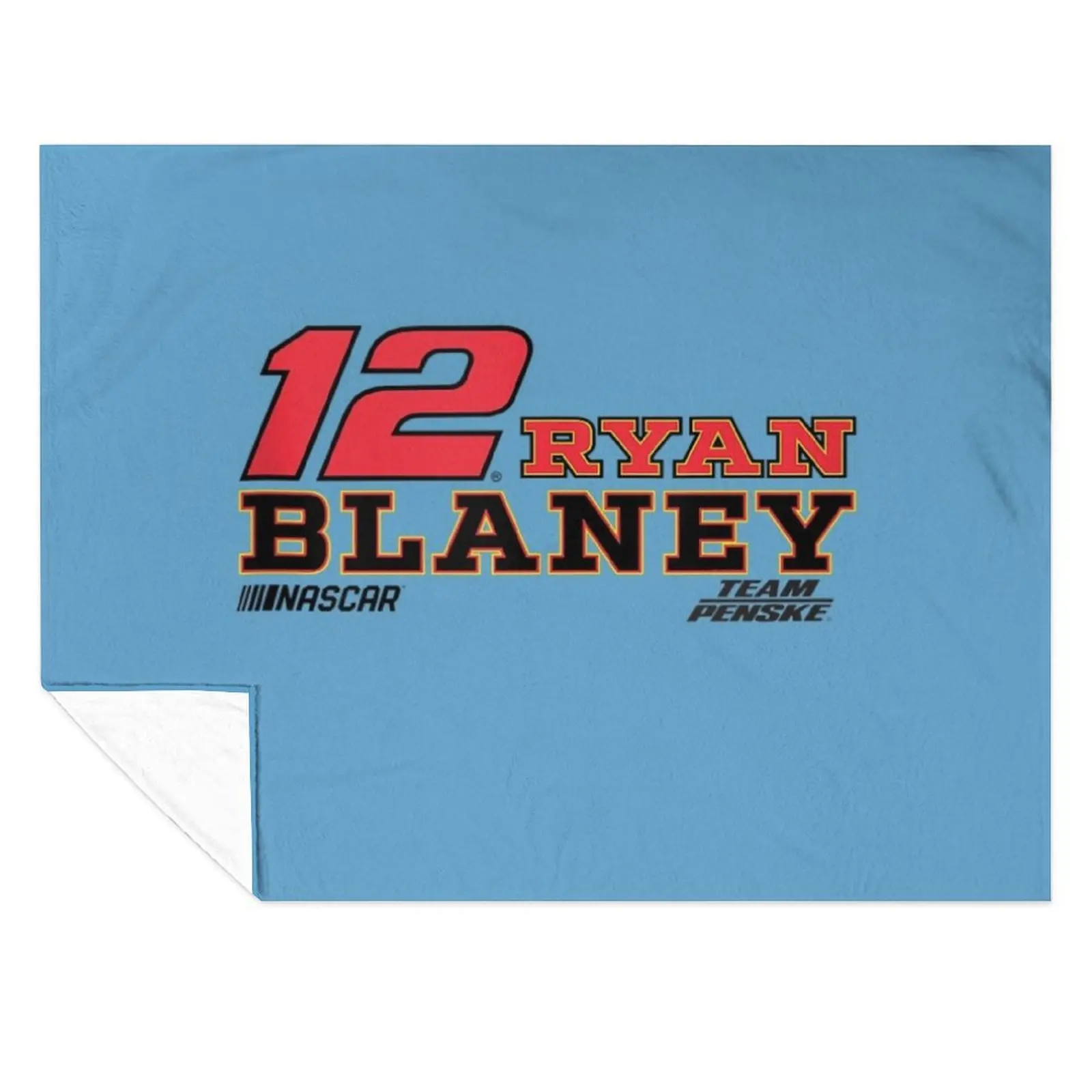 

NASCAR - Ryan Blaney - Driver Throw Blanket Comforter Warm Luxury St Soft Big Blankets