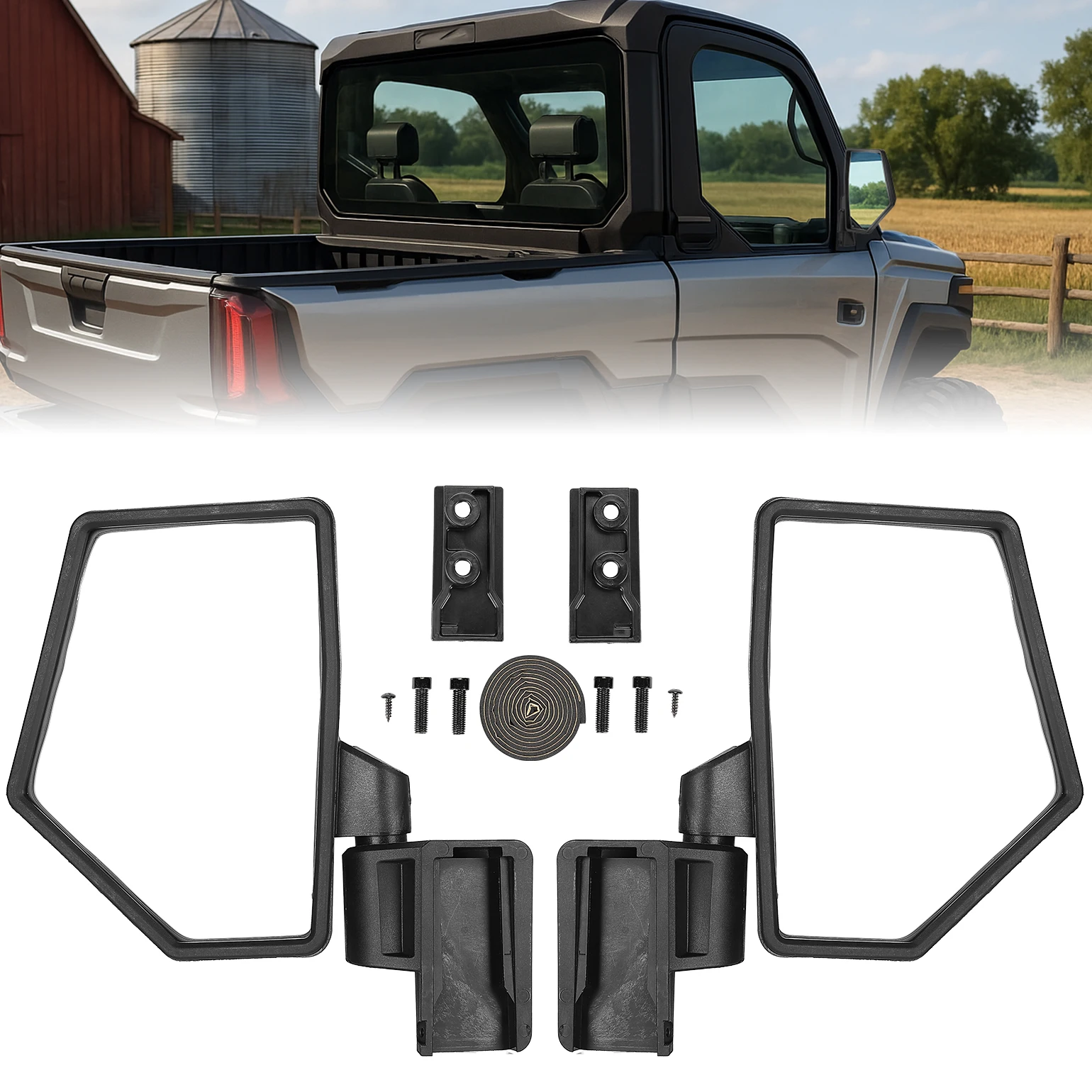 

KEMIMOTO UTV #2889862 Side Rearview Mirror Door-Mounted Kit Compatible with Polaris Ranger Crew/XD 1500 Northstar 2024 2025