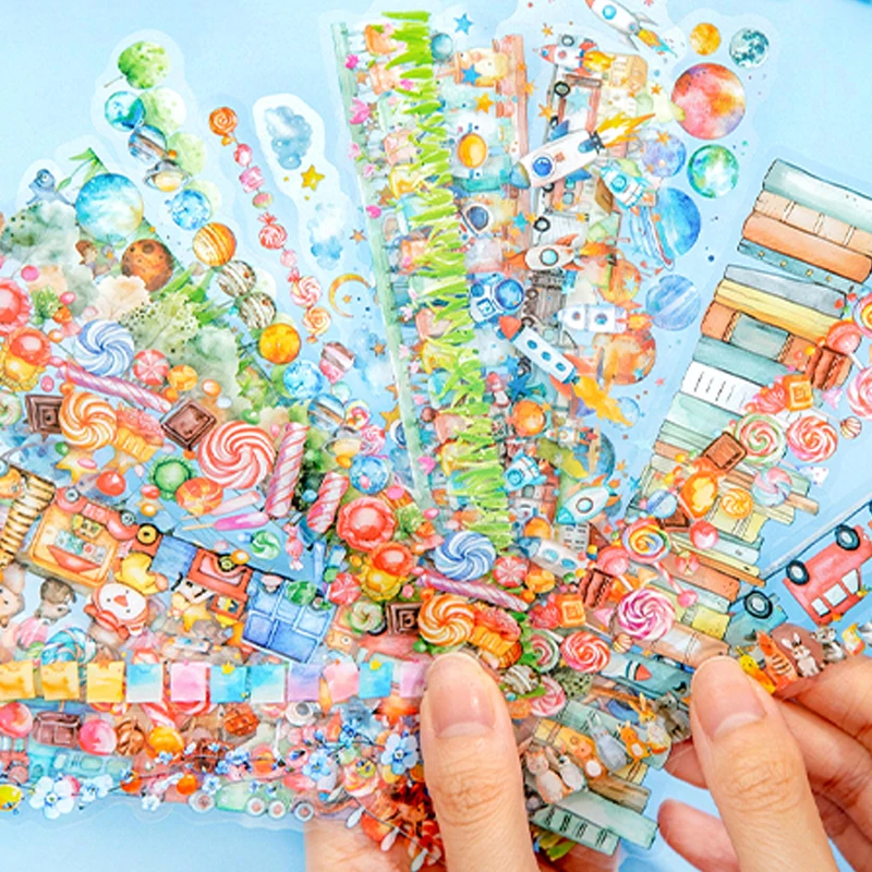 

Mr. Paper Cute Wonder Book Series длинная полоска наклейка с акваскейпом детские подарки канцелярские принадлежности наклейка для скрапбукинга