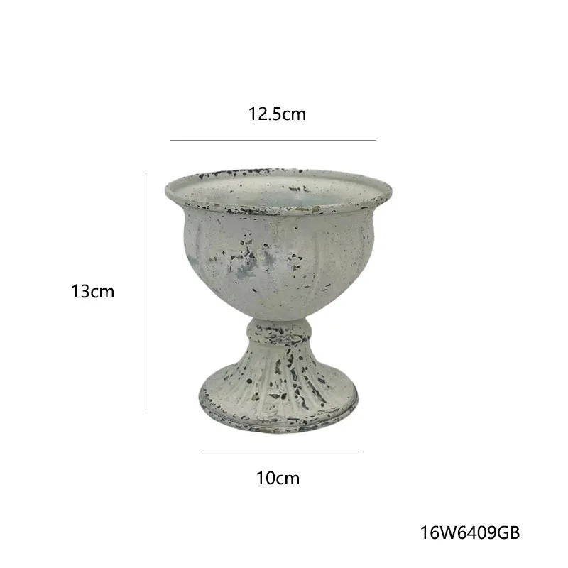 Factory Direct Compatible with American Pastoral Style Tall Pot Garden Outdoor White Flower Decoration