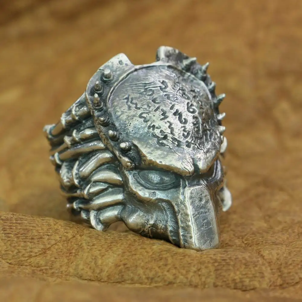 Huge Predator 925 Sterling Silver Ring Punk Jewelry TA208 US Size 9~15 (Open Size, But Hard to Adjust Size without tool)