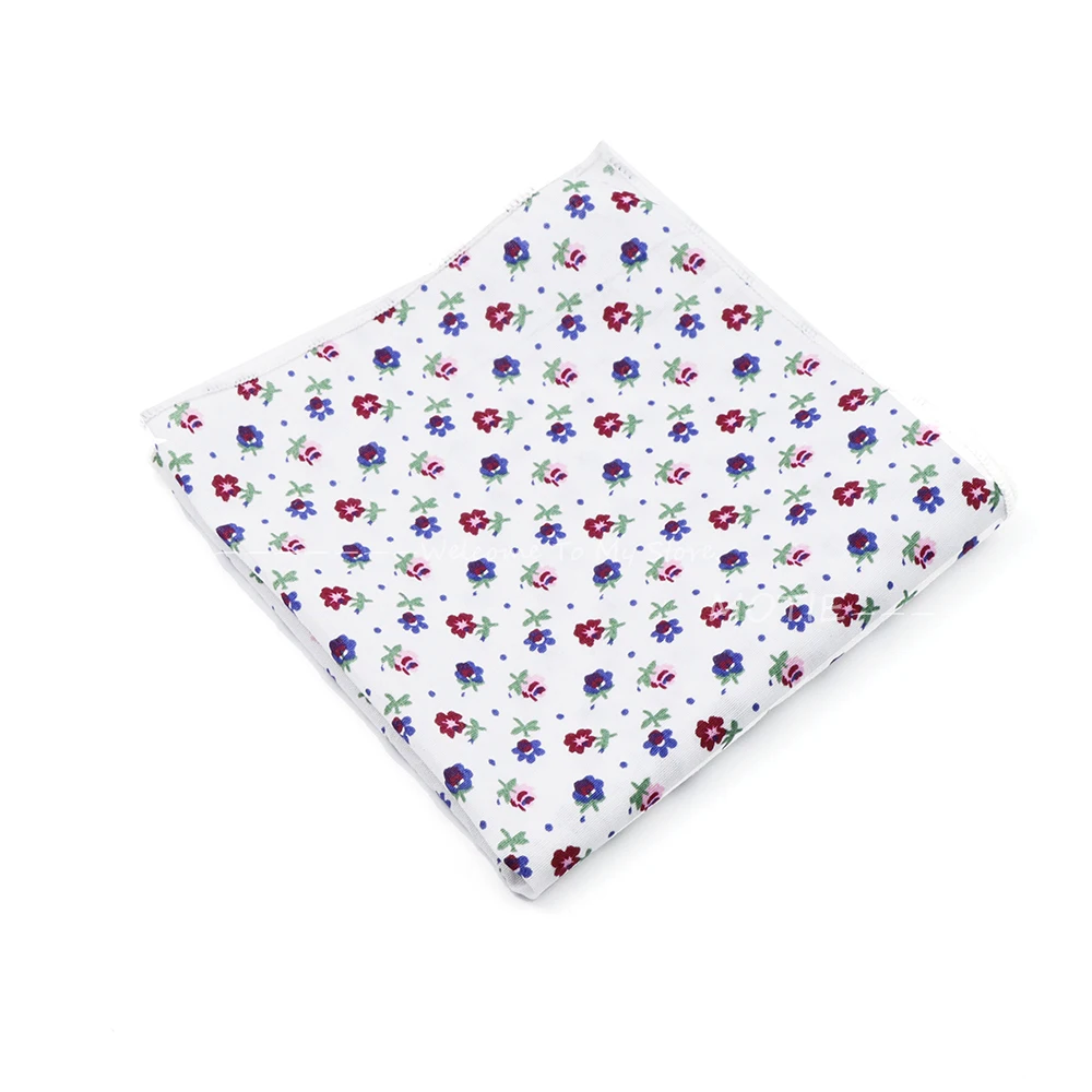 Neue Freizeit Baumwolle Blume Hankerchief Hochzeits anzug Taschen tücher lässig Männer Einst ecktuch Taschentuch für Hochzeits zubehör Geschenke