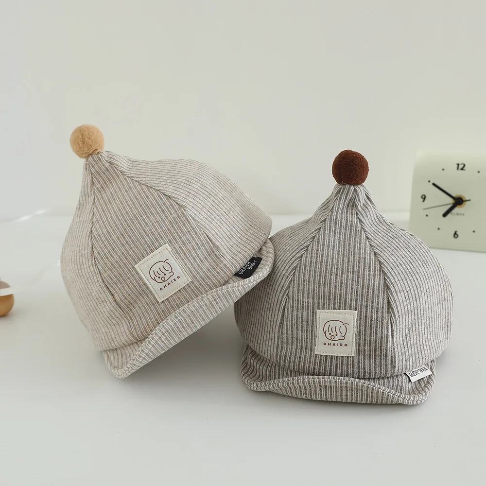 

Autumn Boys Fashion Stripes Baseball Caps Kids Outdoor Sunshade Cap Children Adjustable Headwear Hat 1-5Y