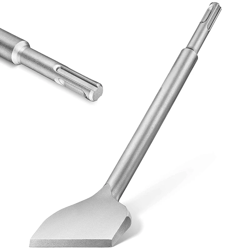 Scalpello per piastrelle 250X75mm di larghezza adatto per martello elettrico Scalpello a cono Scalpello piatto Adesivo per piastrelle Acciaio speciale Durevole