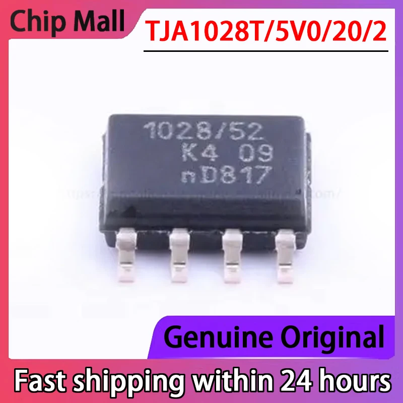 2PCS New Original TJA1028T/5V0/20/2 Screen Printed 1028/52 SOP8 Transceiver Chip in Stock