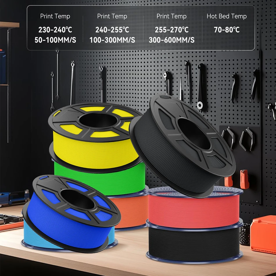 Żyłka PETG JAYO 1.75mm do drukarek 3D, szybka, matowa, o wysokiej przepustowości, pasuje do większości drukarek FDM.