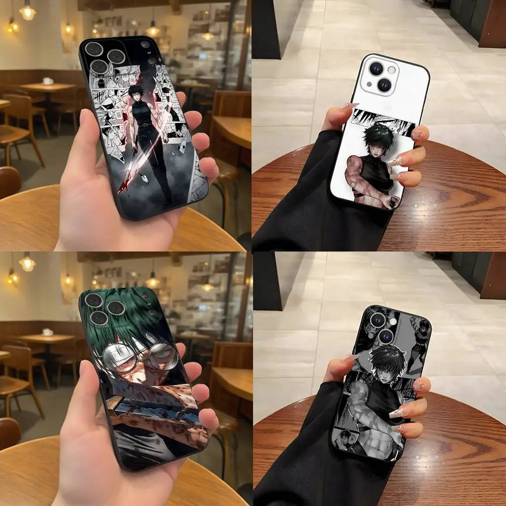 

Anime M-Maki ZeninS Phone Case For iPhone 17,16,15,14,13,12,11,Pro,Max,Plus Black Soft Cover