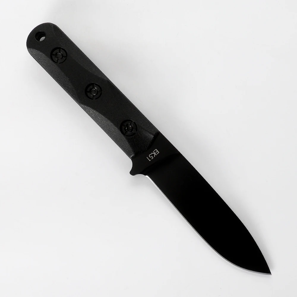 5cr13mov steel outdoor survival knife, suitable for self-defense, camping, hunting, fixed knife, fruit knife