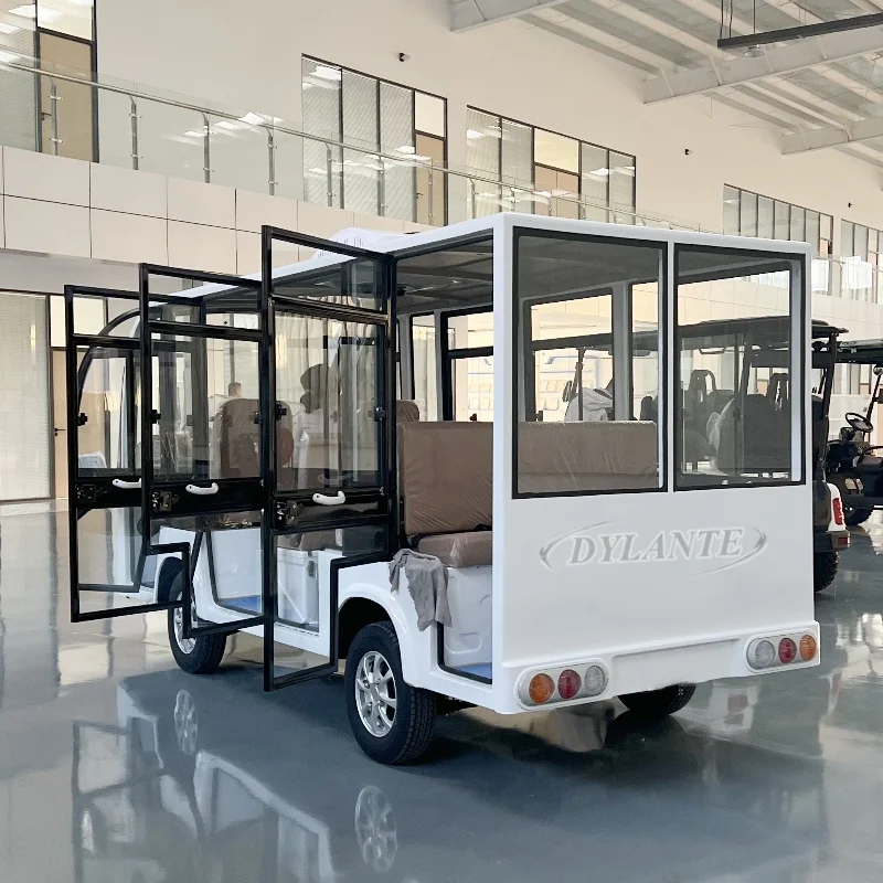 الجملة السعر المنخفض الصين مصنع المنتجات الجديدة 4 عجلة عربة 14 مقاعد حافلة صغيرة كهربائية لمشاهدة معالم المدينة حافلة مكوكية #5