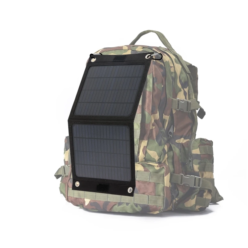 Folding Solar Panel 12V 50W Outdoor Portable Charger Foldable Solar Cell Power Bank for Mobile Phone Hiking Battery USB Port