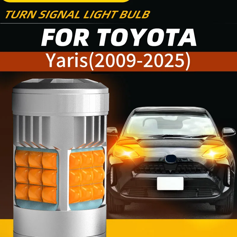 

2 шт. автомобильные светодиодные указатели поворота, лампы желтого цвета, передний/задний указатель поворота для Toyota Yaris Cross IA XP150 XP210 2024 2022 2018