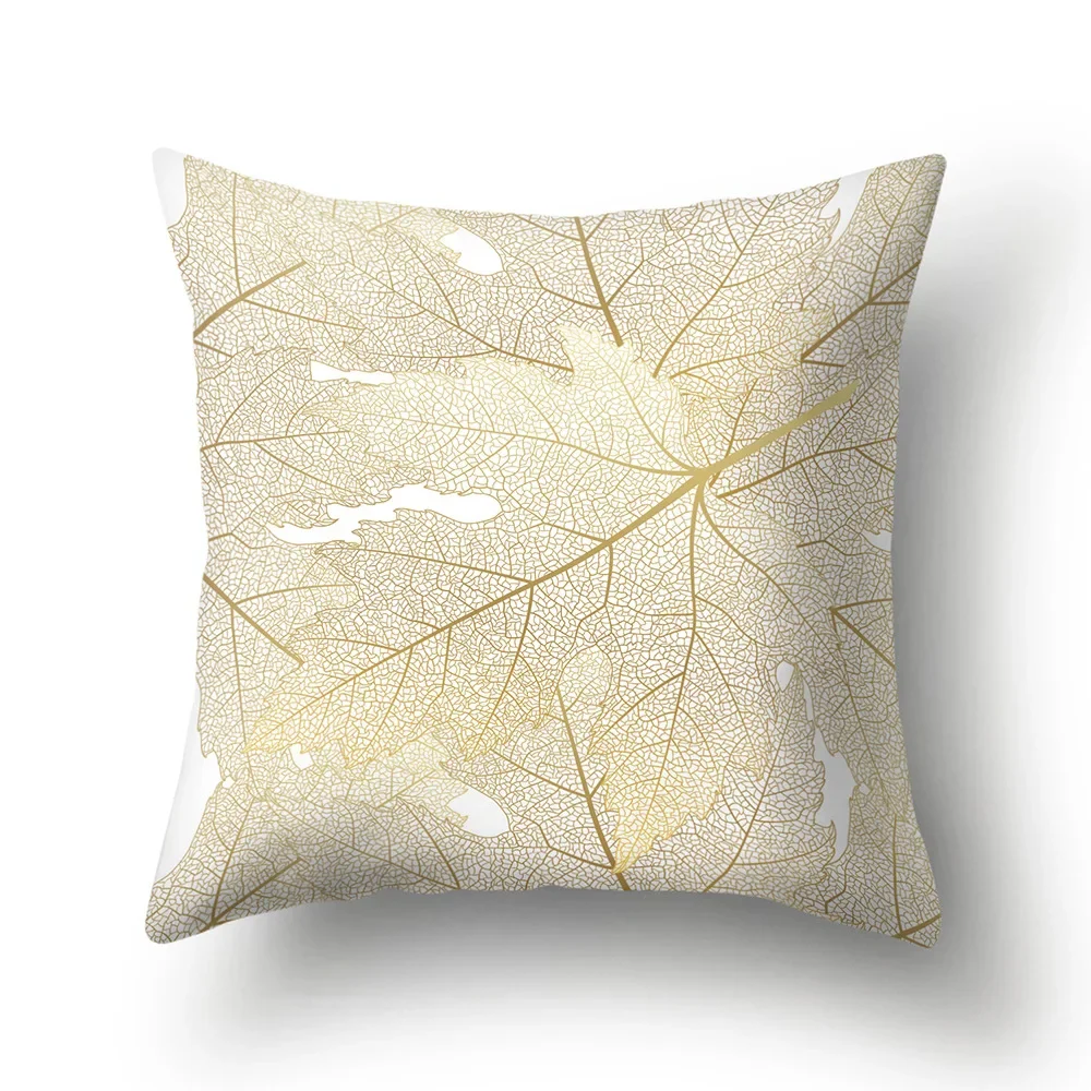 Golden Geometric Puzzle Array Pillow Car Cushion Long Pillow Cushion pillow covers decorative 45x45 pillow case