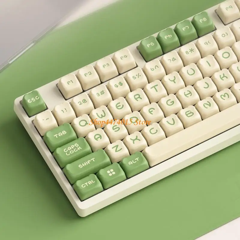 

K1AA 122 Bear Themed Keycaps OEM Height Double Color Molded Enhances Gaming Keyboard Complete Set For Mechanical Keyboards
