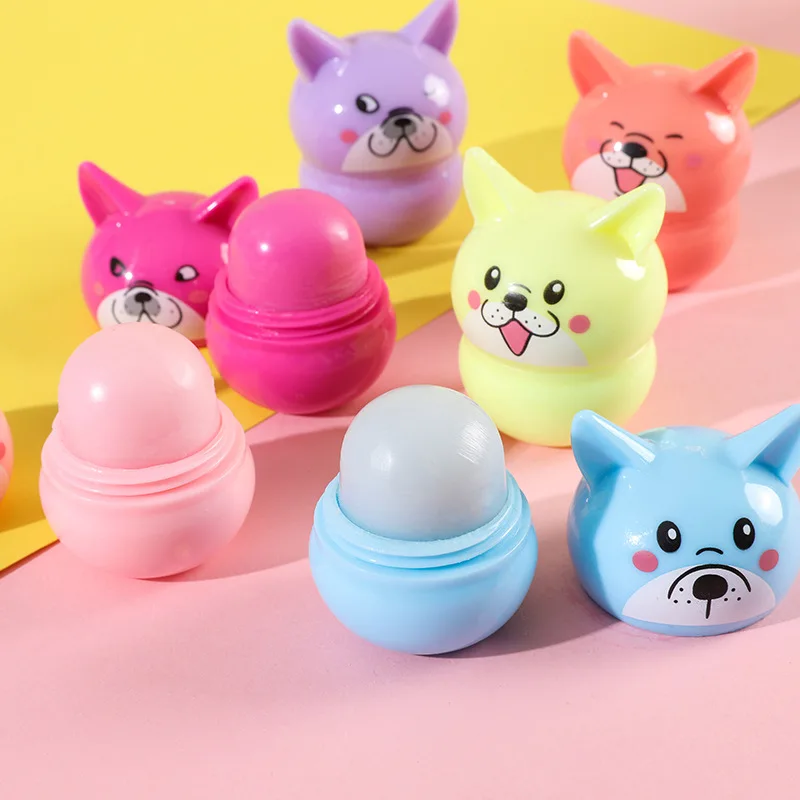 24Pcs Cartoon Dog Theme Lip Blam Clear Hydrating Repair Clear Moisturizing Lip Balm Lip Jelly For Dry Cracked Lips Care