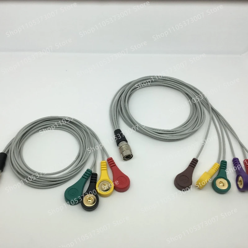 Pi200d-by holter 4+6 lead dynamic ecg lead wire 24-hour ecg wire