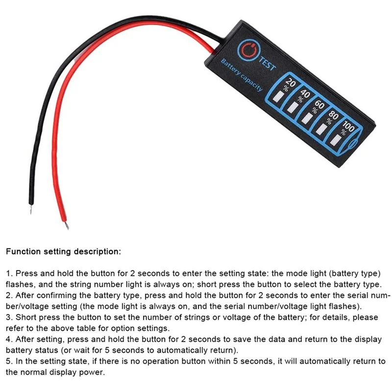 Fresh 10 Pcs Battery Level Indicator 3S Ternary Lithium Battery Phosphate Lead-Acid Battery Capacity Display Meter
