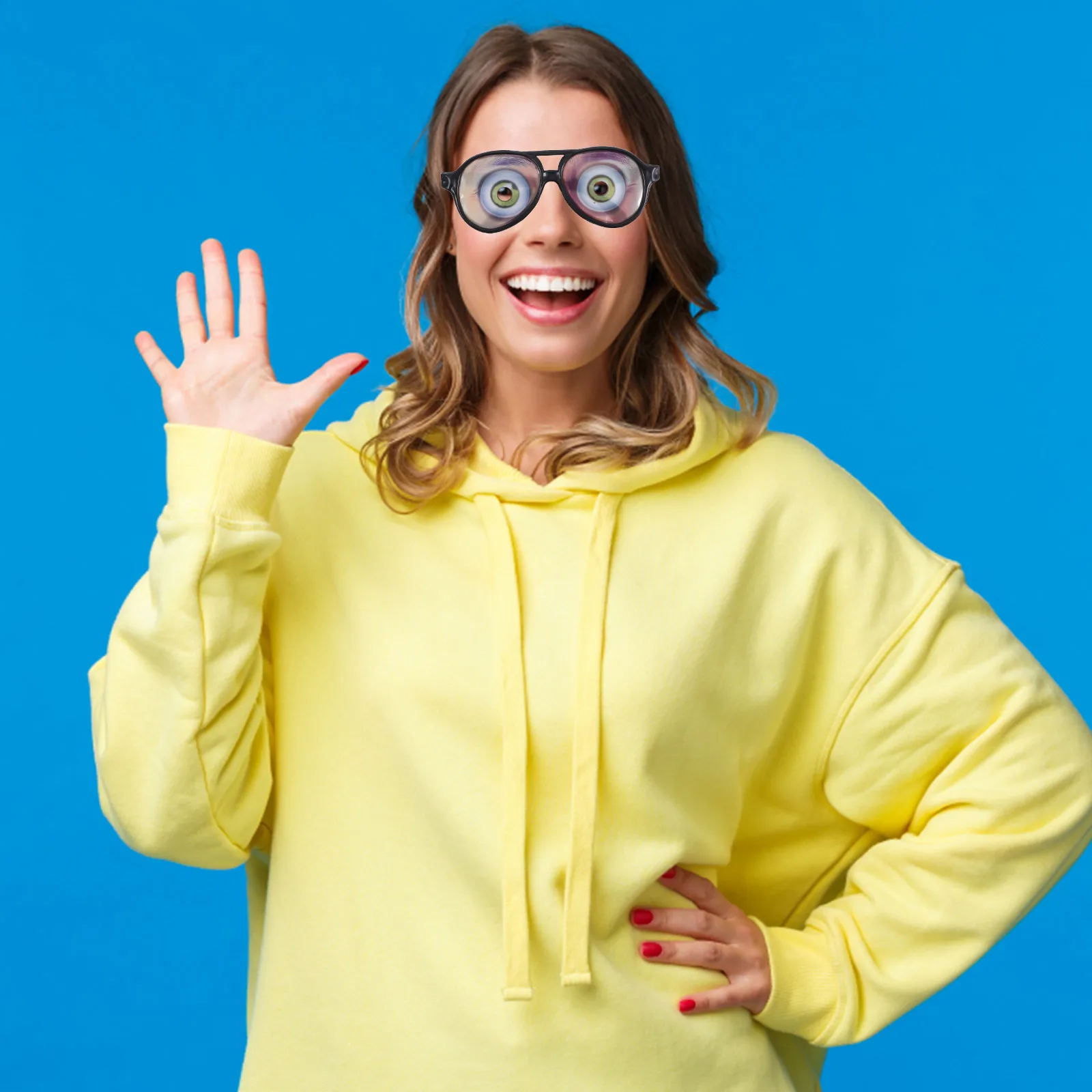 

2 Pcs Funny Glasses Props Dinosaur Cartoon Comedy Fake Eyeglasses Carnival Plastic Halloween Child