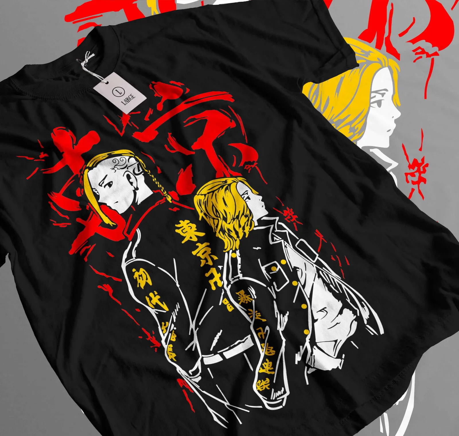 Draken T-shirt Ken Ryuguji Tokyo Revengers Anime Mikey Manjiro Shirt All Size