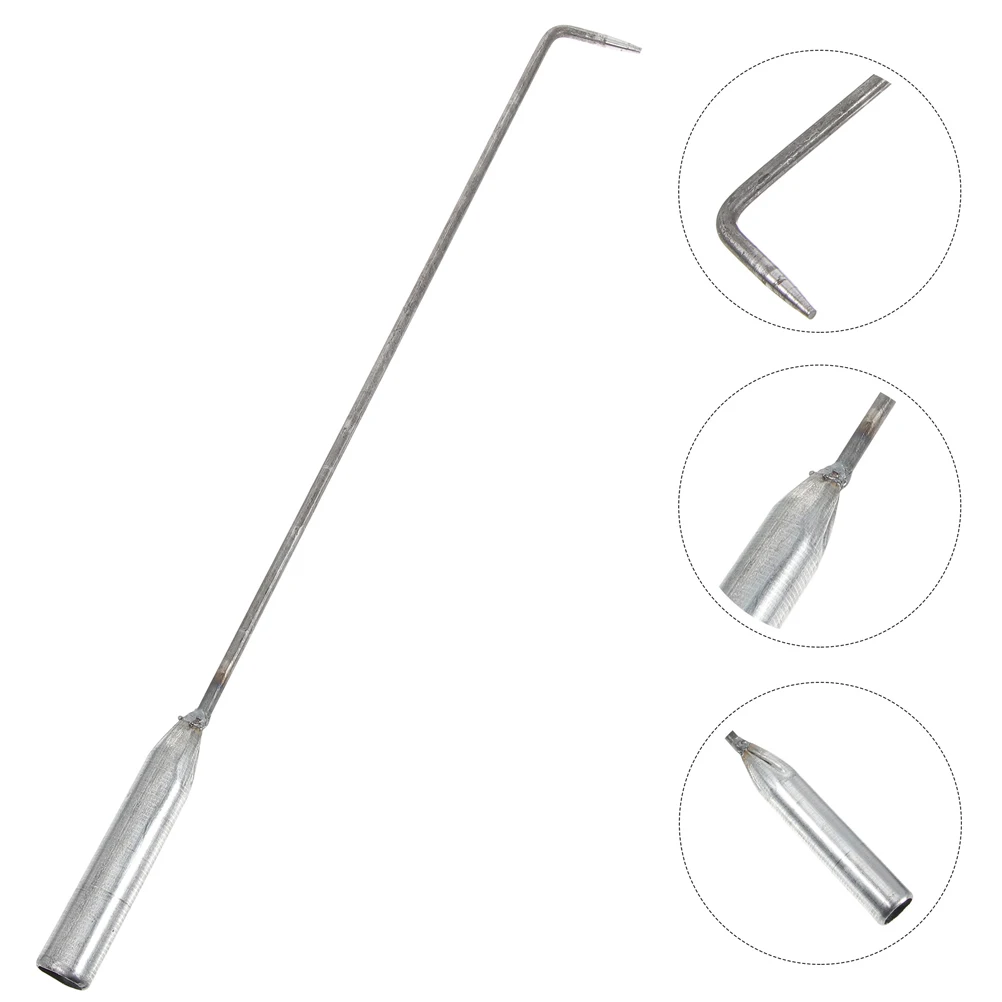 

3 Pcs Camping Barbecue Hook Fire Pit Tools for outside Accessories Crochet Organizer Campfire Ring Shutter Doors Pick