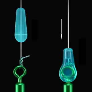 Oval Borracha Float Pesca Bobber, Feijão Espaço, Carpa Mar, Pesca com Mosca, Borracha Azul, Rolha, Alta Qualidade, 100Pcs por Lote 8 principais vendas borracha tipo h - №8