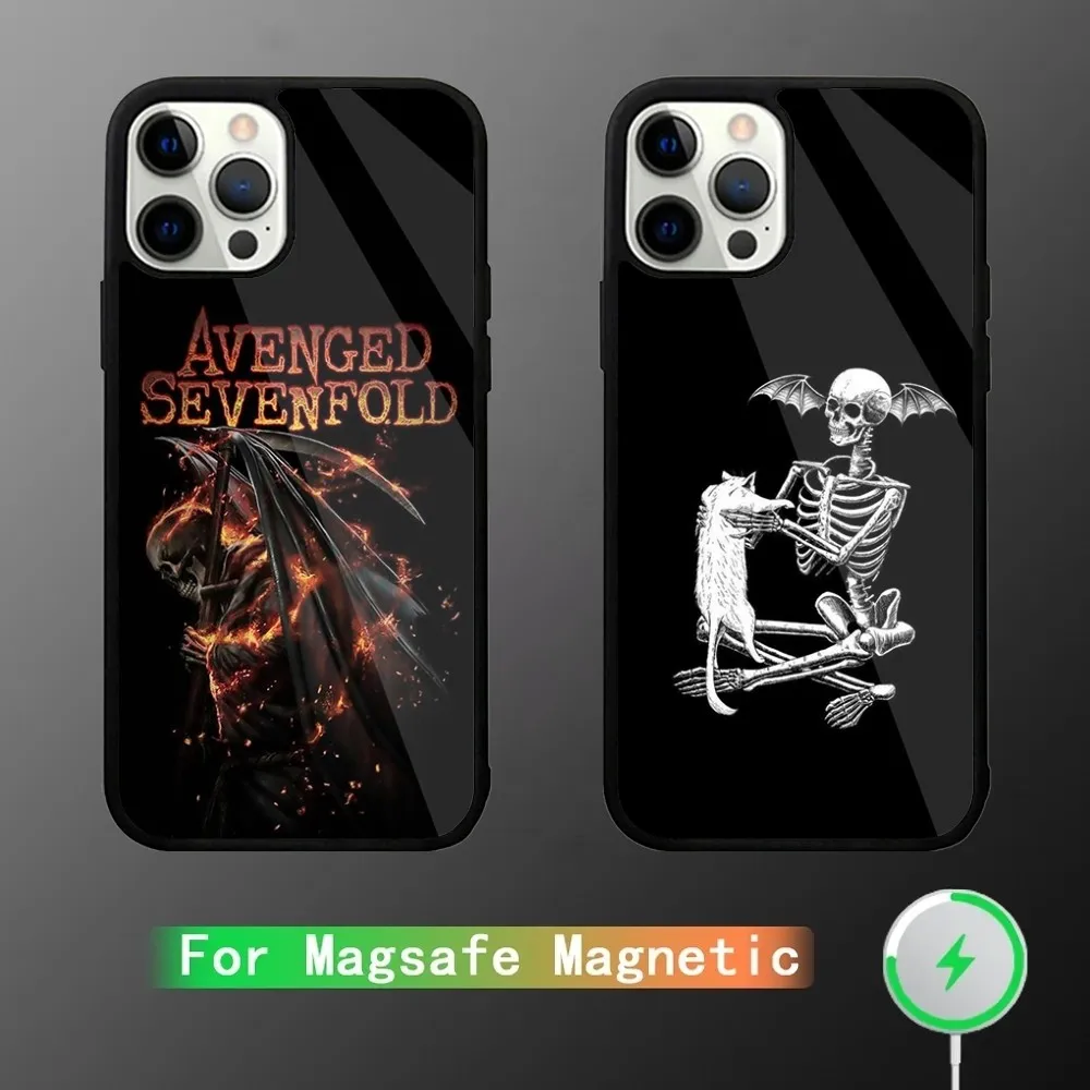

A-Avenged Sevenfold Phone Case For iPhone 15,14,13,12,11,Plus,Pro,Max Mini Magsafe Magnetic Wireless Charging