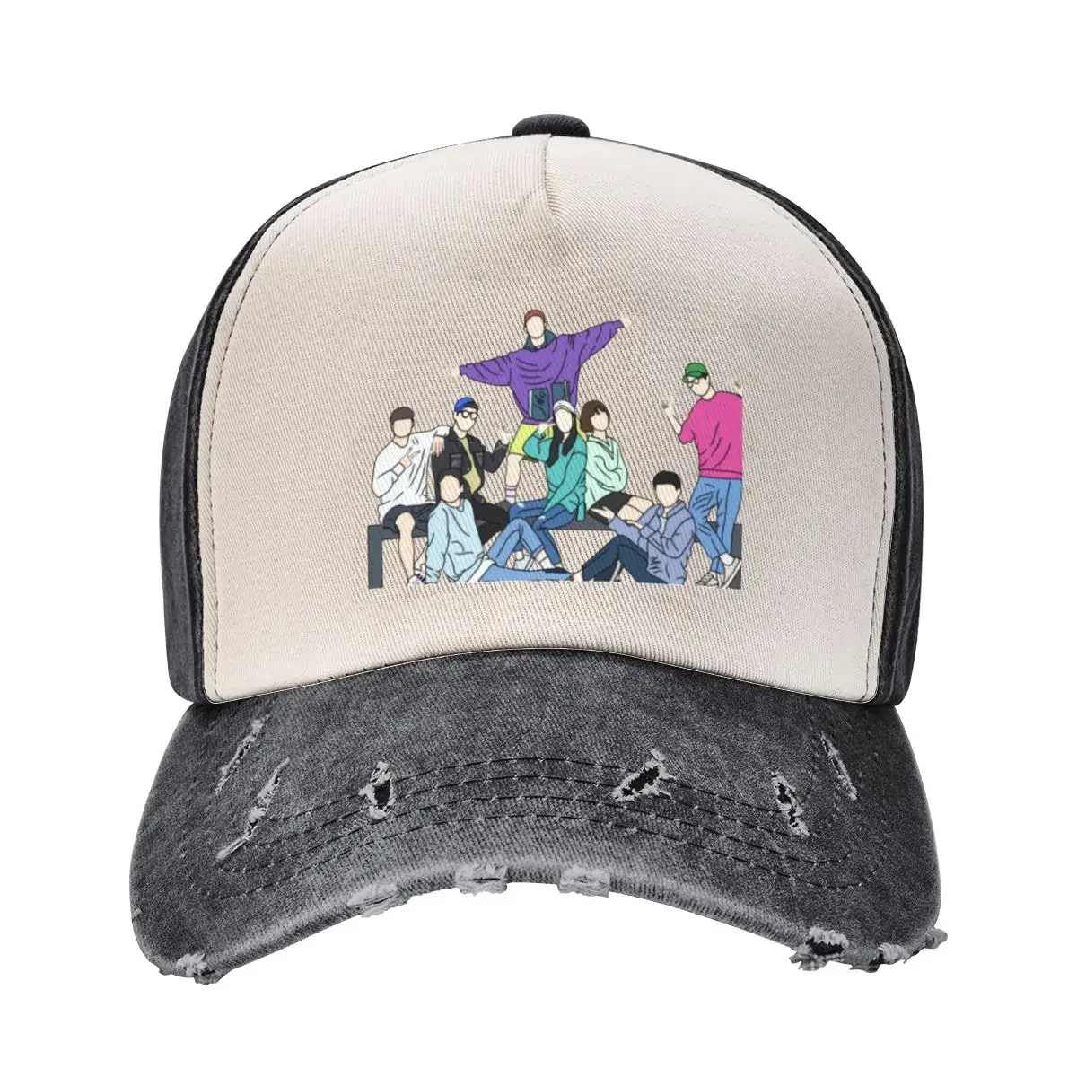 

Running Man (Korean Variety Show) Baseball Cap golf hat genuine foam party Hat Big Size Hat Women Beach Fashion Men's