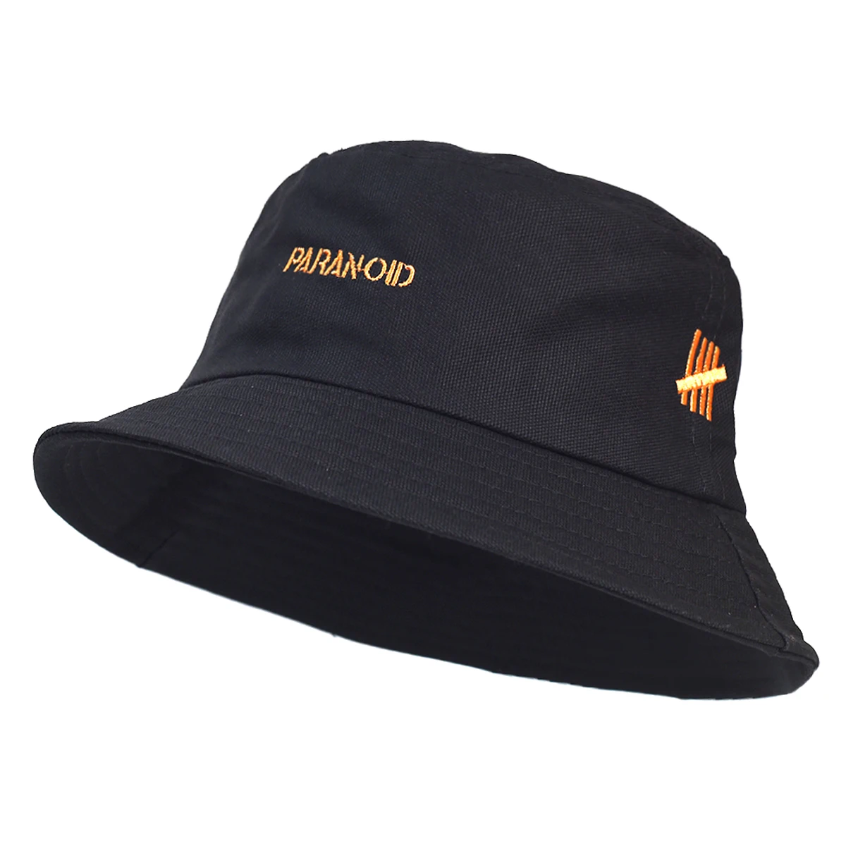 

Men Bucket Hat Letter Embroidery Label Cowboy Hat Waterproof Outdoor Hiking Fishing Cap Light Anti-UV Sun Hat