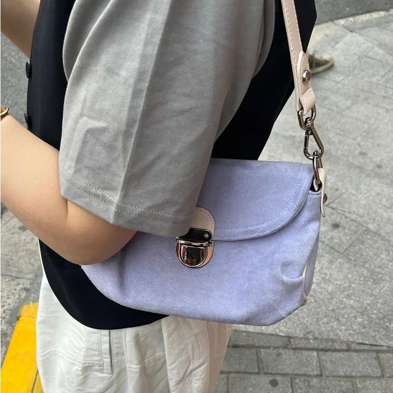 2024 New Fashion All Match Sweet Shoulder Bags Korean Chic Elegant Handbags Japanese Women Y2k Office Lady Underarm Bag Trendy