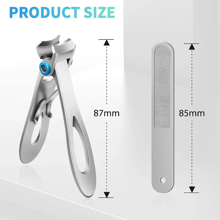 Large Opening Nail Clippers Nail Clippers Gray Nail Thick Hard Toenails for the Elderly Paronychia Clippers High Grade view 4