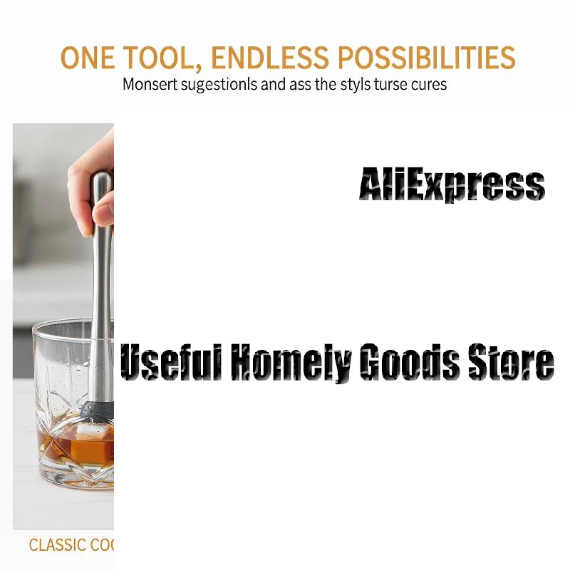 Stainless Steel Cocktail Muddler Shaker With Crushing Hammer DIY Drink Fruit Muddler Crushed Ice Barware Tool